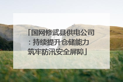 国网修武县供电公司：持续提升仓储能力 筑牢防汛安全屏障
