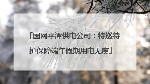 国网平潭供电公司：特巡特护保障端午假期用电无虞