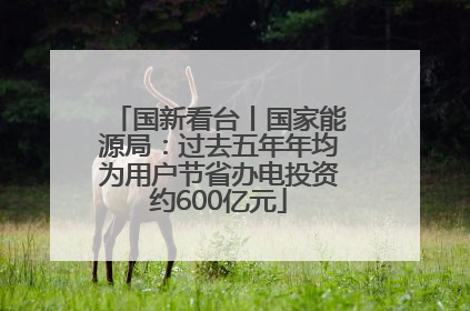 国新看台丨国家能源局：过去五年年均为用户节省办电投资约600亿元