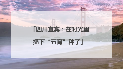 四川宜宾：在时光里播下“五育”种子