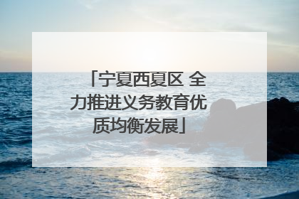 宁夏西夏区 全力推进义务教育优质均衡发展