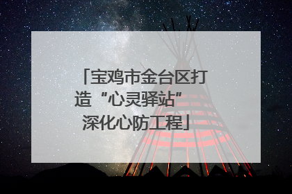 宝鸡市金台区打造“心灵驿站” 深化心防工程