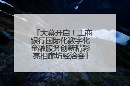大幕开启！工商银行国际化数字化金融服务创新精彩亮相廊坊经洽会
