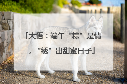 大悟：端午“粽”是情，“绣”出甜蜜日子