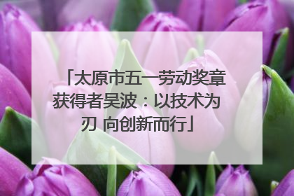 太原市五一劳动奖章获得者吴波：以技术为刃 向创新而行