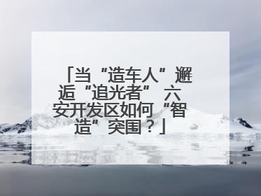 当“造车人”邂逅“追光者” 六安开发区如何“智造”突围？