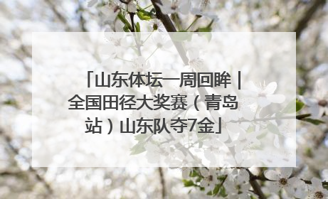 山东体坛一周回眸｜全国田径大奖赛（青岛站）山东队夺7金