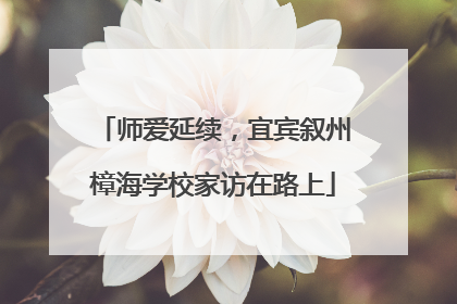 师爱延续，宜宾叙州樟海学校家访在路上
