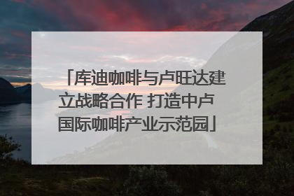 库迪咖啡与卢旺达建立战略合作 打造中卢国际咖啡产业示范园