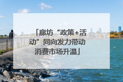 廊坊“政策+活动”同向发力带动消费市场升温