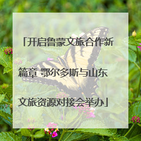 开启鲁蒙文旅合作新篇章 鄂尔多斯与山东文旅资源对接会举办