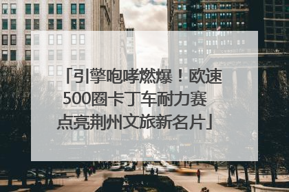 引擎咆哮燃爆！欧速500圈卡丁车耐力赛点亮荆州文旅新名片