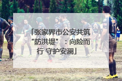 张家界市公安共筑“防洪堤”：向险而行 守护安澜
