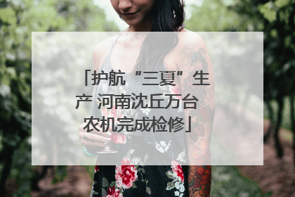 护航“三夏”生产 河南沈丘万台农机完成检修