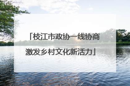 枝江市政协一线协商激发乡村文化新活力