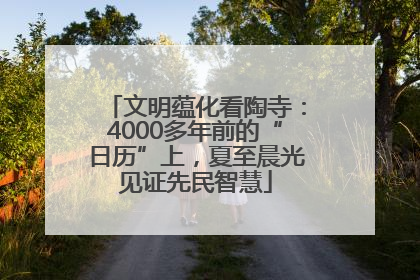 文明蕴化看陶寺：4000多年前的“日历”上，夏至晨光见证先民智慧