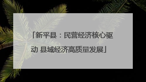 新平县：民营经济核心驱动 县域经济高质量发展