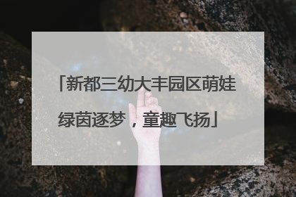 新都三幼大丰园区萌娃绿茵逐梦，童趣飞扬
