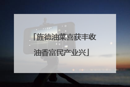 旌德油菜喜获丰收 油香富民产业兴
