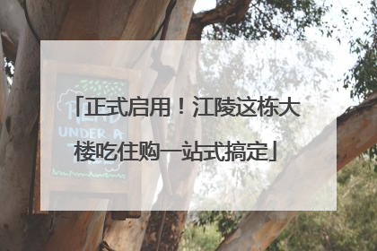 正式启用！江陵这栋大楼吃住购一站式搞定