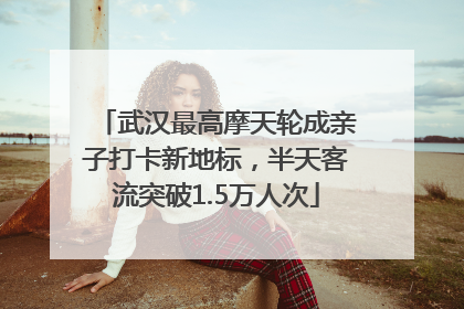 武汉最高摩天轮成亲子打卡新地标，半天客流突破1.5万人次