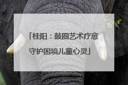 桂阳：鼓圈艺术疗愈守护困境儿童心灵