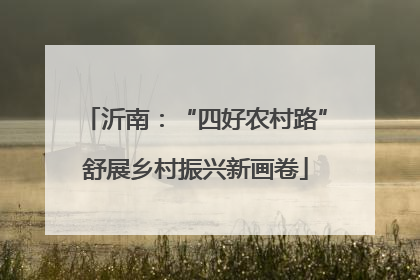 沂南：“四好农村路”舒展乡村振兴新画卷