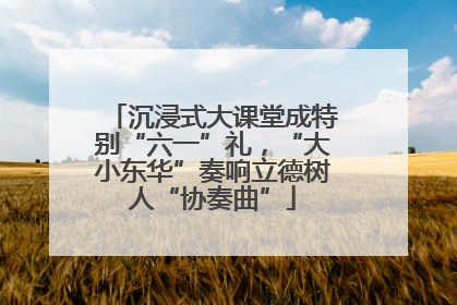 沉浸式大课堂成特别“六一”礼，“大小东华”奏响立德树人“协奏曲”