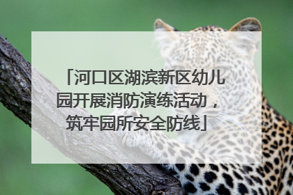 河口区湖滨新区幼儿园开展消防演练活动，筑牢园所安全防线
