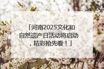 河南2025文化和自然遗产日活动将启动，精彩抢先看！