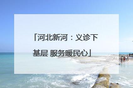 河北新河：义诊下基层 服务暖民心
