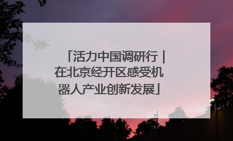 活力中国调研行｜在北京经开区感受机器人产业创新发展