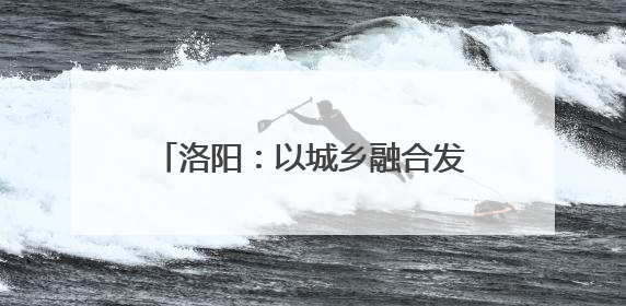 洛阳：以城乡融合发展带动乡村全面振兴