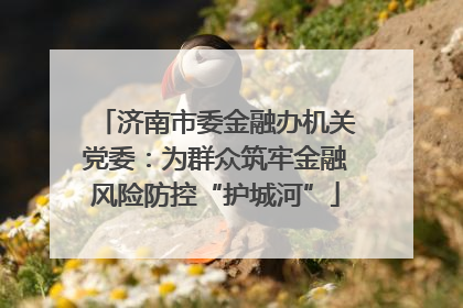 济南市委金融办机关党委：为群众筑牢金融风险防控“护城河”