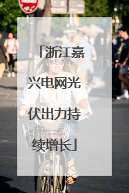 浙江嘉兴电网光伏出力持续增长