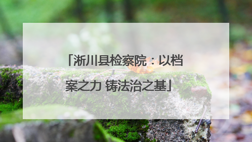 淅川县检察院：以档案之力 铸法治之基