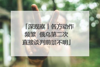 深观察丨各方动作频繁  俄乌第二次直接谈判前景不明
