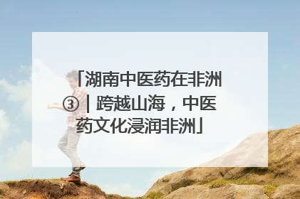 湖南中医药在非洲③｜跨越山海，中医药文化浸润非洲
