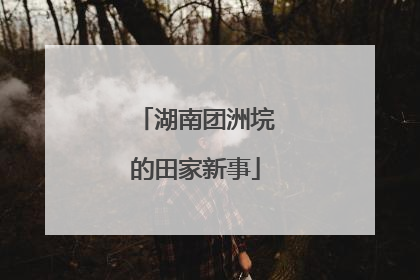 湖南团洲垸的田家新事