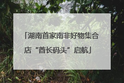 湖南首家南非好物集合店“酋长码头”启航