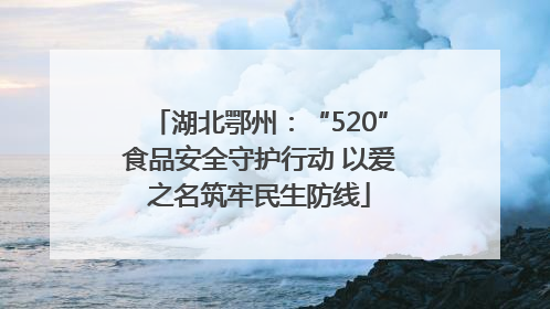 湖北鄂州：“520”食品安全守护行动 以爱之名筑牢民生防线