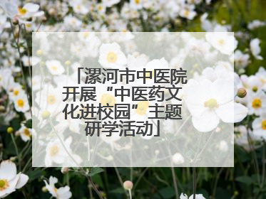 漯河市中医院开展“中医药文化进校园”主题研学活动