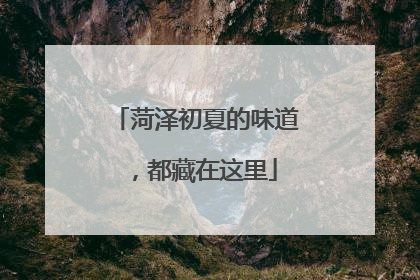 菏泽初夏的味道，都藏在这里