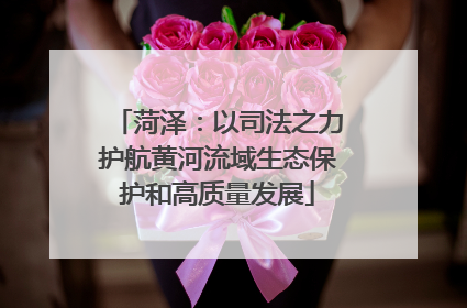 菏泽：以司法之力护航黄河流域生态保护和高质量发展