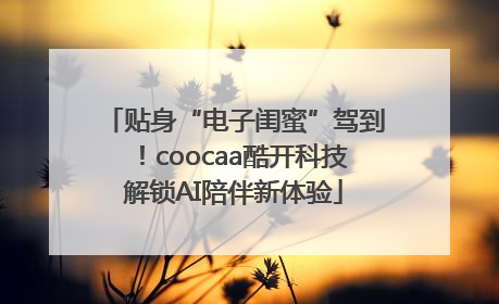 贴身“电子闺蜜”驾到！coocaa酷开科技解锁AI陪伴新体验