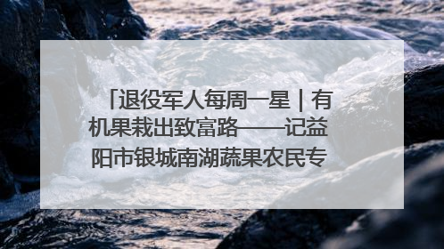 退役军人每周一星｜有机果栽出致富路——记益阳市银城南湖蔬果农民专业合作社总经理晏桂明