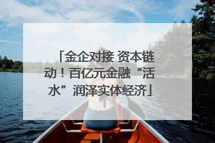 金企对接 资本链动！百亿元金融“活水”润泽实体经济