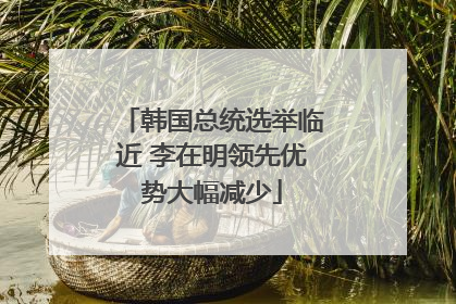韩国总统选举临近 李在明领先优势大幅减少