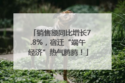 销售额同比增长7.8%，宿迁“端午经济”热气腾腾！