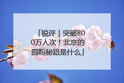 锐评｜突破800万人次！北京的圈粉秘籍是什么